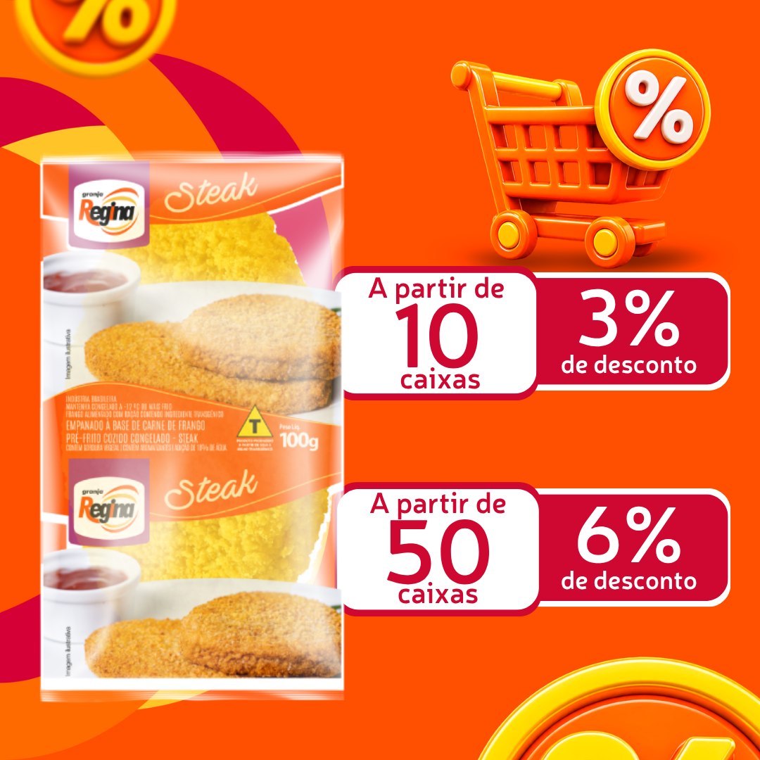 Steak de Frango Cong 100g - Granja Regina